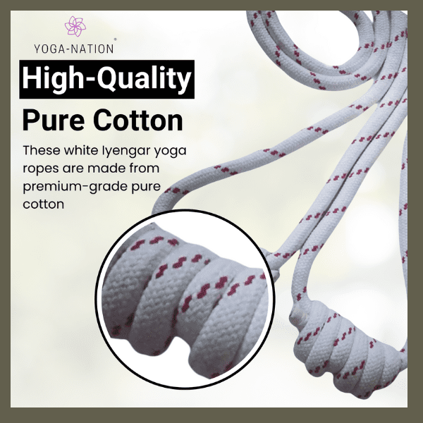 Iyengar Yoga wall ropes (Set of 2 Long ) - Image 6