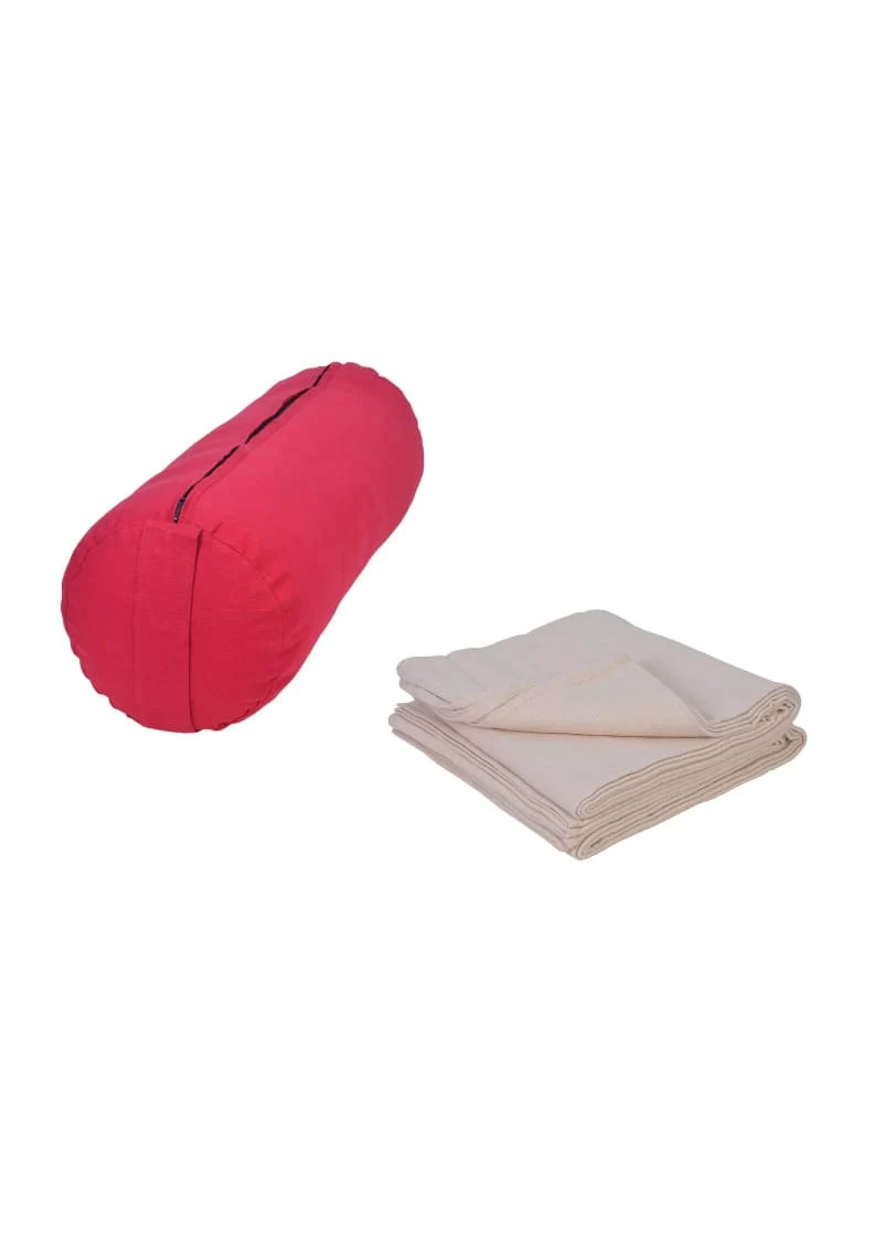 round bolster and blanket