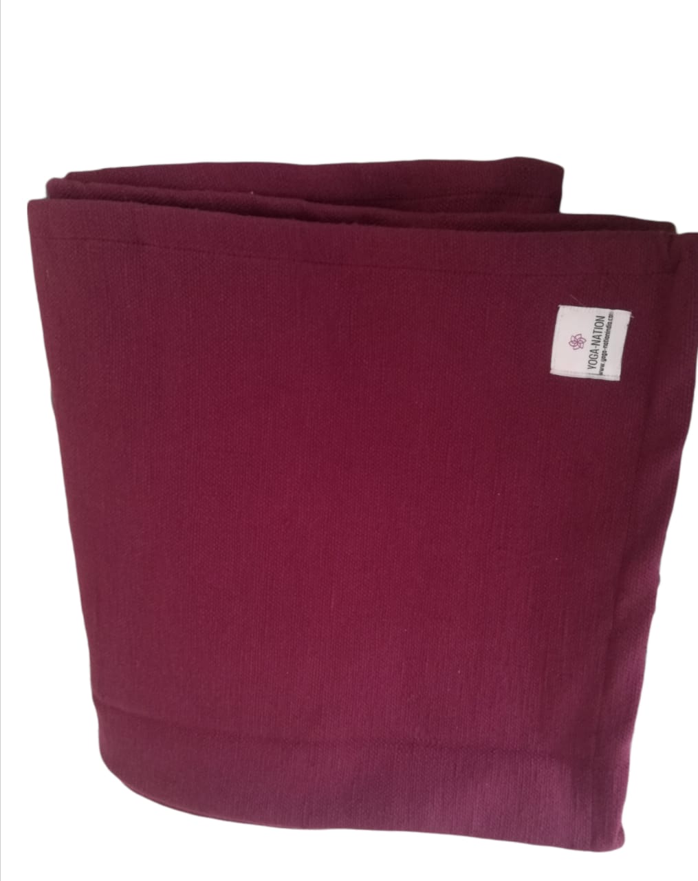 Maroon yoga blanket